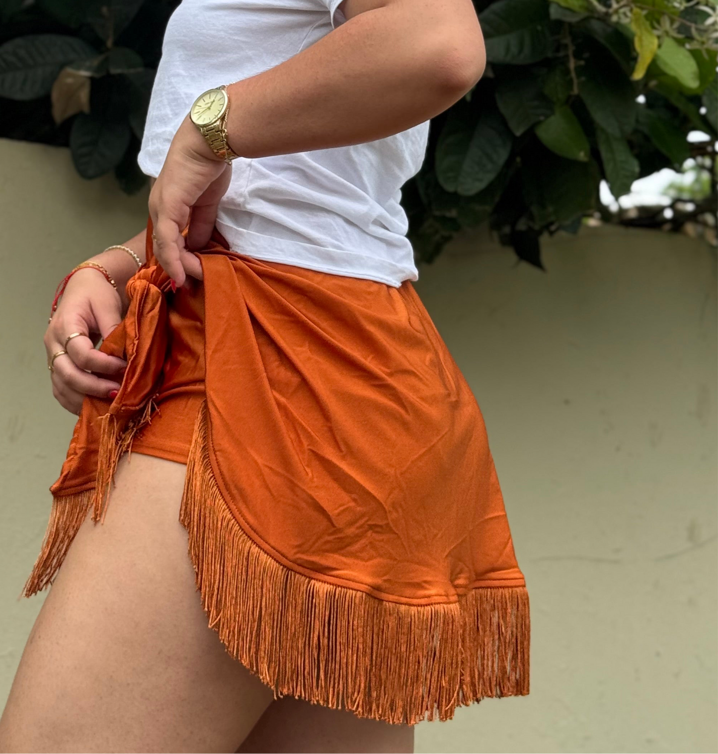ORANGE SKORT