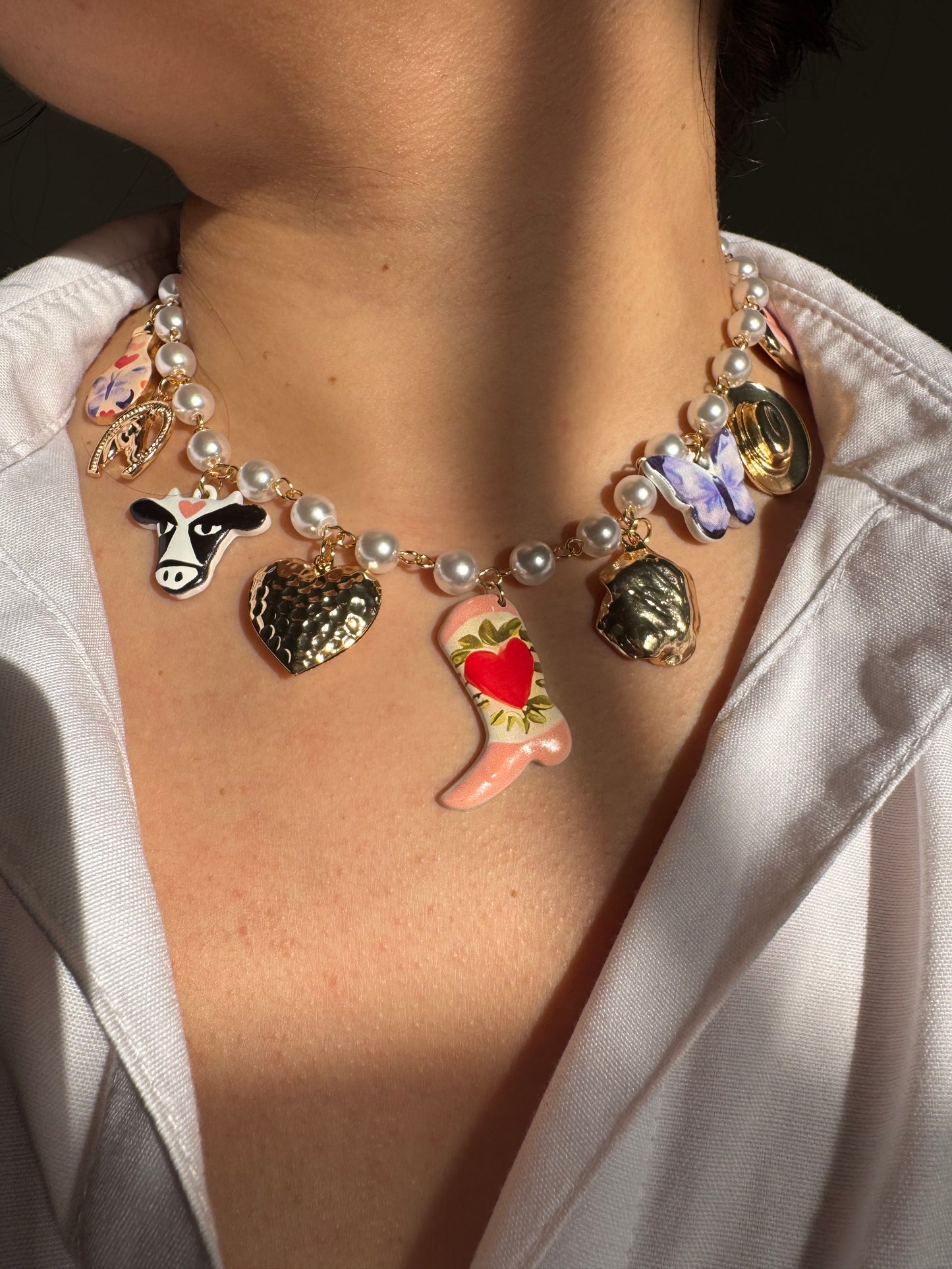 WESTERN GIRL CHARM NECKLACE