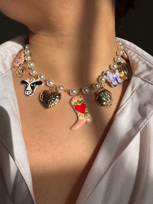 WESTERN GIRL CHARM NECKLACE
